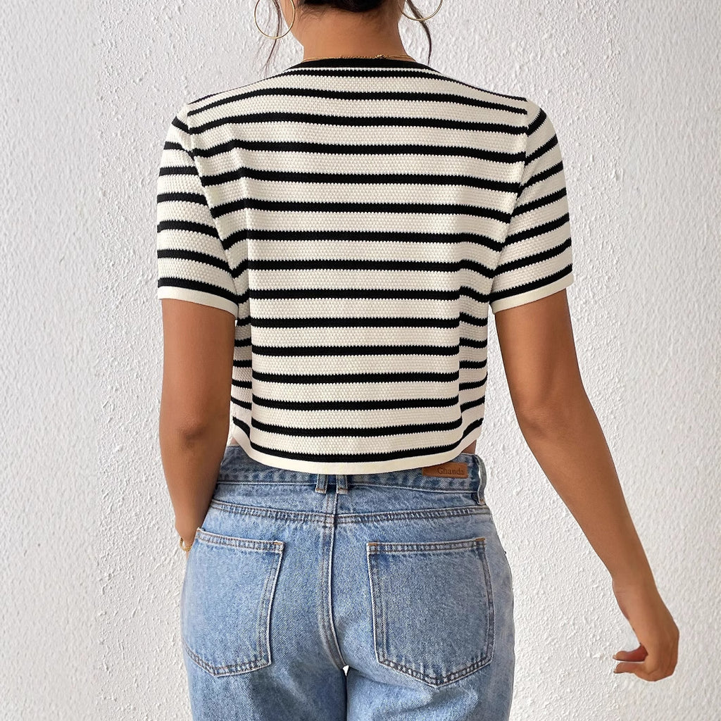 Signe Stribet Striktopp