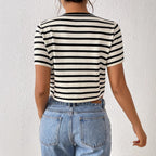 Signe Stribet Striktopp