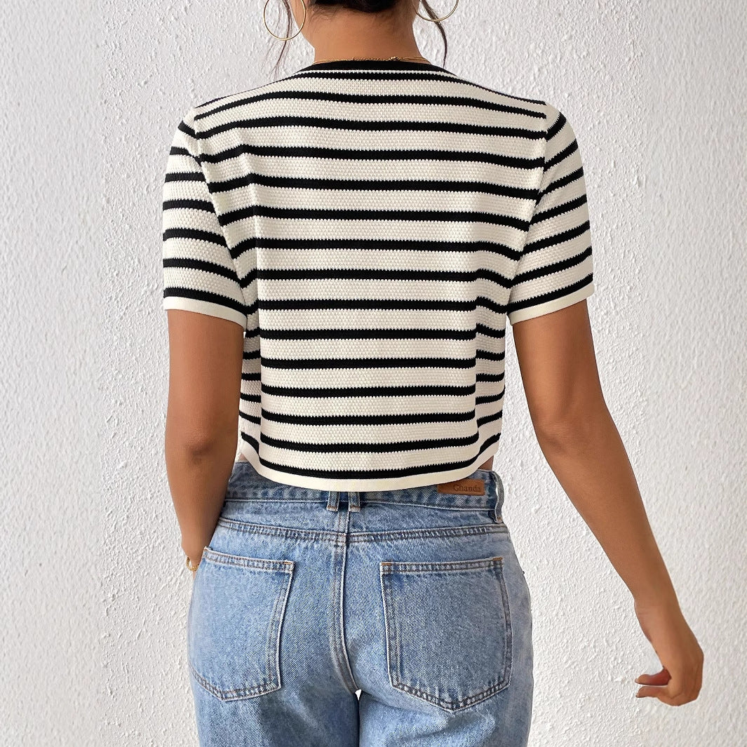 Signe Stribet Striktopp