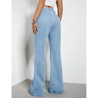 Saga Wide Leg Jeans - Lyseblå