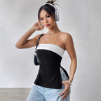 Lise Top - Sort/Hvid