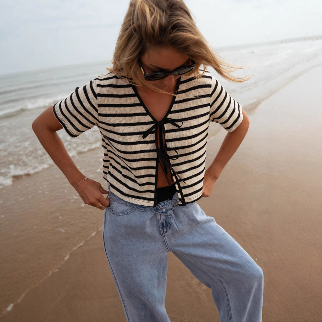 Signe Stribet Striktopp